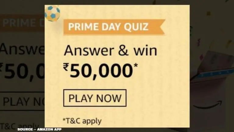 Amazon Prime Day Quiz Answers, July 27: Win Rs 50,000 By Answering 5 Questions amazon prime day quiz