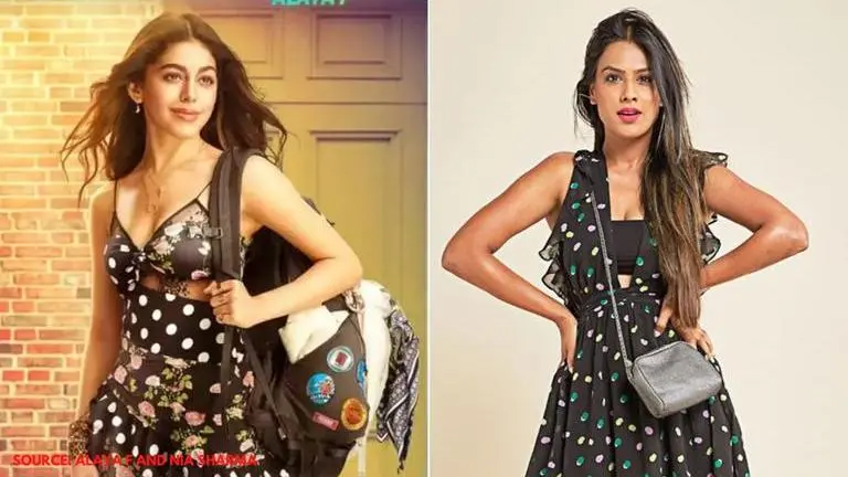 Alaya F & Nia Sharma pull of black dotted dress with sheer elegance; who wore it better? Alaya F