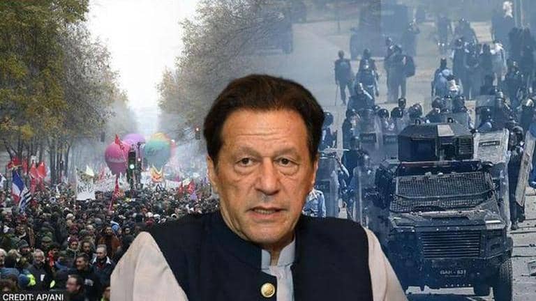 Ex-Pak PM Imran Khan highlights contrast between French protests and ...