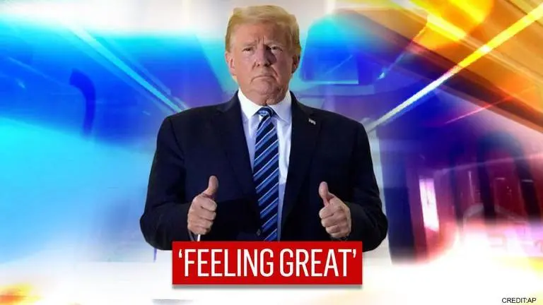 'Feeling great': Trump tugs off mask as he rallied hundreds of supporters amid COVID scare Trump