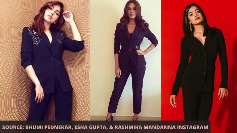 Bhumi Pednekar, Rashmika Mandanna or Esha Gupta, who wore black formals better? Bhumi Pednekar