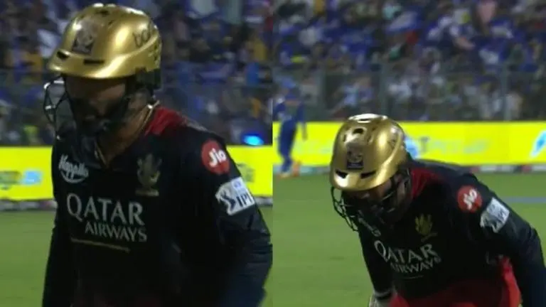 MI vs RCB: What happened to Dinesh Karthik? RCB star fails to keep wickets against MI
