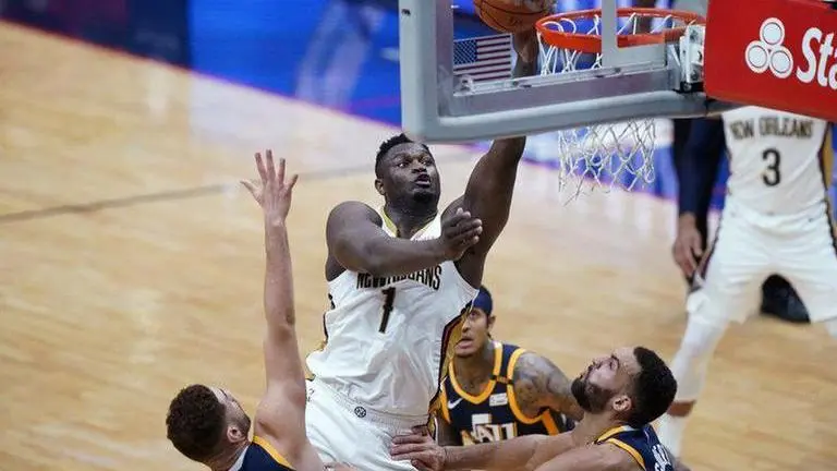 Williamson pushes Pelicans past NBA-leading Jazz, 129-124