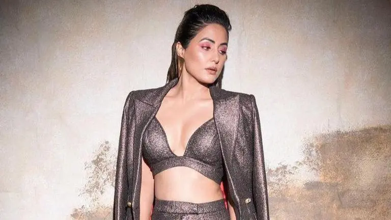 Hina Khan spotted in chic white dress with plunging neckline, see pictures Hina Khan