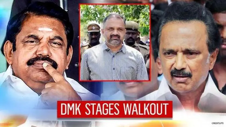 DMK walks out of TN Assembly over delay in release of Rajiv Gandhi assassination convicts DMK