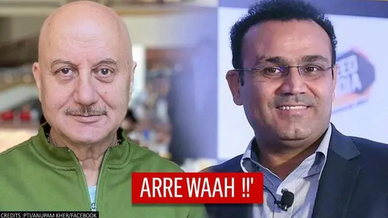 Anupam Kher has witty reply to Virender Sehwag's tweet from IPL Auctions featuring him Anupam Kher
