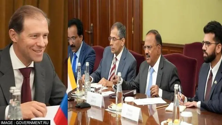Russia's Deputy PM Denis Manturov meets NSA Ajit Doval, discusses trade & commercial ties Russia