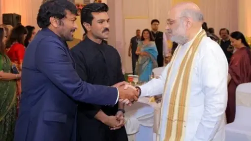 Chiranjeevi, Ram Charan meet Amit Shah