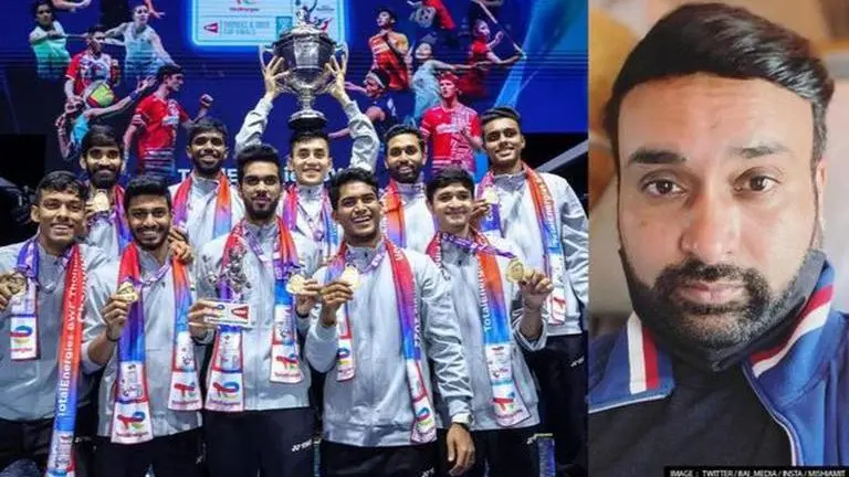 Thomas Cup, Amit Mishra, Thomas Cup 2022, India vs Indonesia, India win Thomas Cup, amit mishra on twitter, amit mishra ias officer, somesh upadhyay