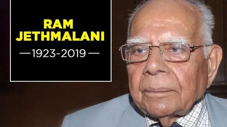 Eminent lawyer Ram Jethmalani passes away at 95 ram jethmalani