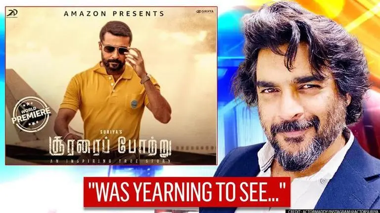 Suriya's Soorarai Pottru leaves Madhavan 'jealous & proud', duo chats after 'long' call Suriya's Soorarai Pottru leaves Madhavan 'jealous & proud', duo chats after 'long' call
