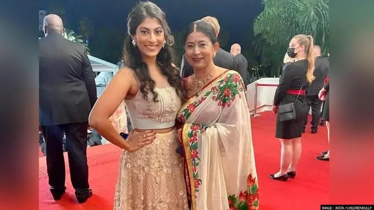 Malayalam actor Jalaja graces Cannes 2022 red carpet in style; Know all about her Jalaja