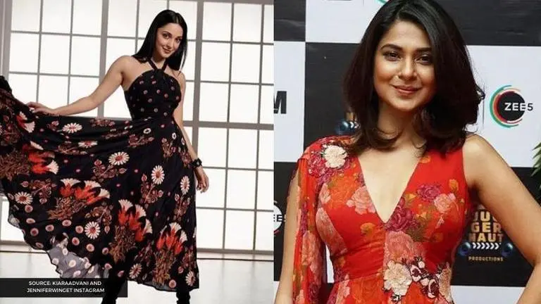 Kiara Advani or Jennifer Winget: Who carried the floral outfit look better? Kiara Advani