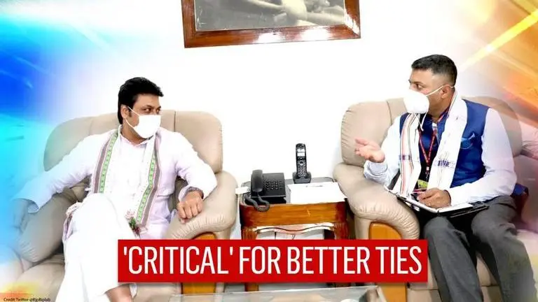 'Tripura critical in India-Bangladesh ties': New envoy to Dhaka meets CM Biplab Deb Tripura