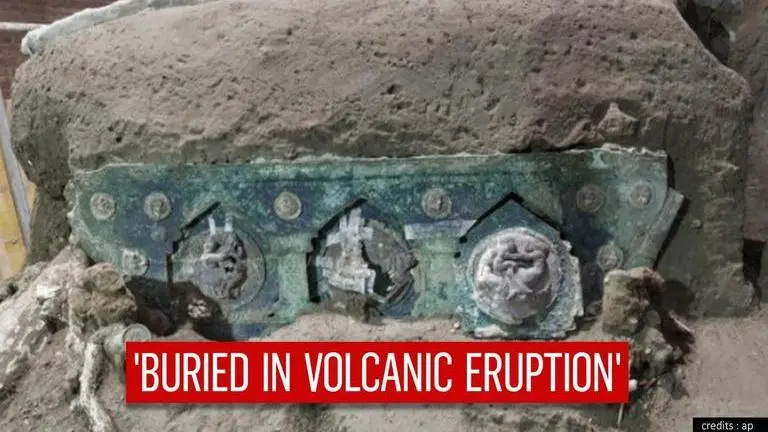Pompeii: Rare 'ceremonial chariot' found intact 2,000 years after volcanic eruption Pompeii
