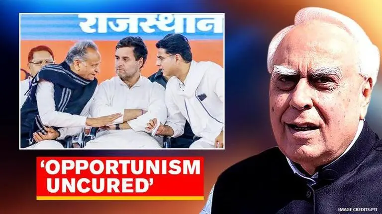 Kapil Sibal fires 'opportunism' jibe on Sachin Pilot's return to Congress in Rajasthan Kapil Sibal