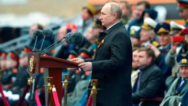 Putin addresses WWII Victory Day parade, calls Ukrainian conflict 'forced decision' Putin