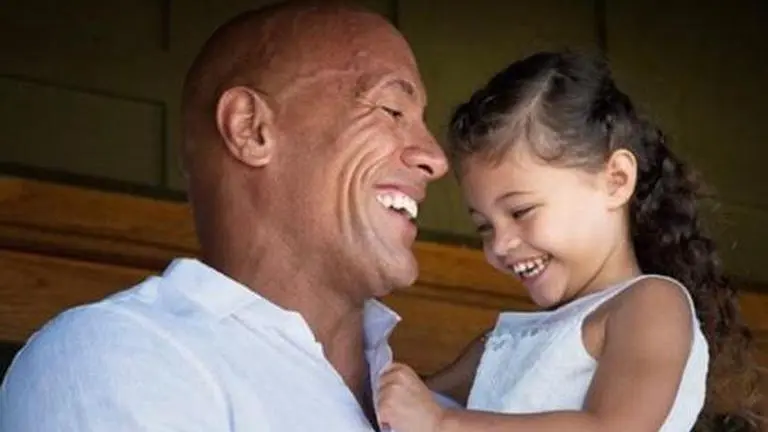 Here are some adorable Dwayne Johnson pictures with his daughters; check them out Dwayne Johnson