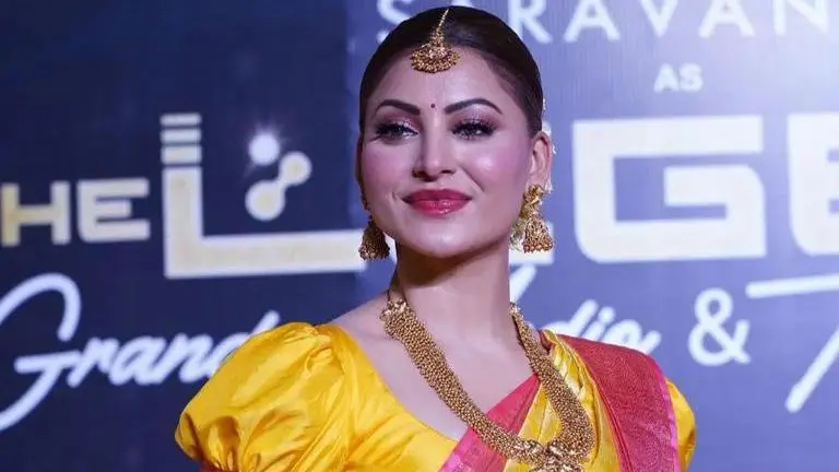 Urvashi Rautela at 'The Legend' trailer launch: 'I love Rajinikanth sir, CSK & Dhoni' The Legend