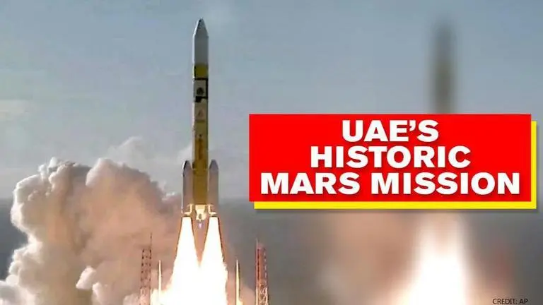 UAE spacecraft 'Hope' blasts off in its first ever mission to Mars UAE