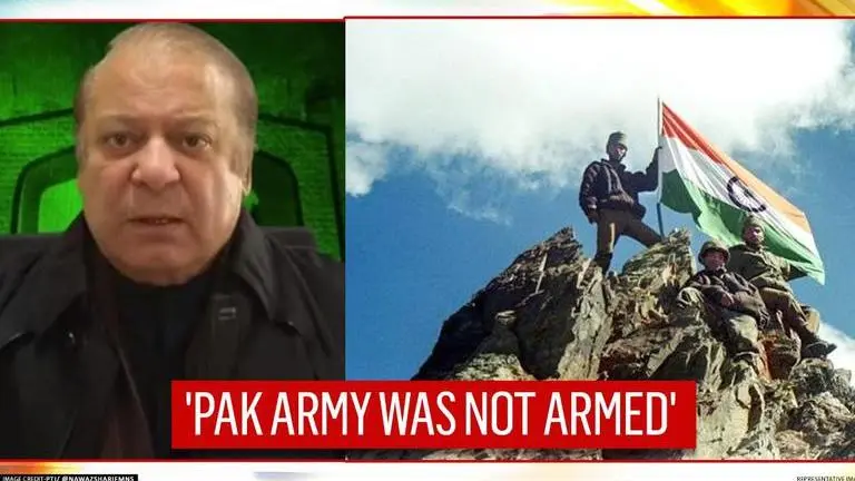 Nawaz Sharif slams Pervez Musharraf for Kargil war; claims 'Pak jawans were sent unarmed' Nawaz Sharif