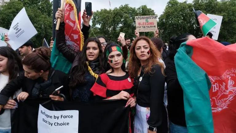 In Afghanistan, women protestors modify protest ways; notes down demands on walls at night Afghanistan