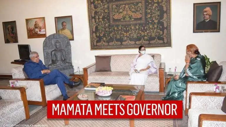 Mamata Banerjee meets West Bengal Guv Jagdeep Dhankhar days after TMC sought his removal West Bengal