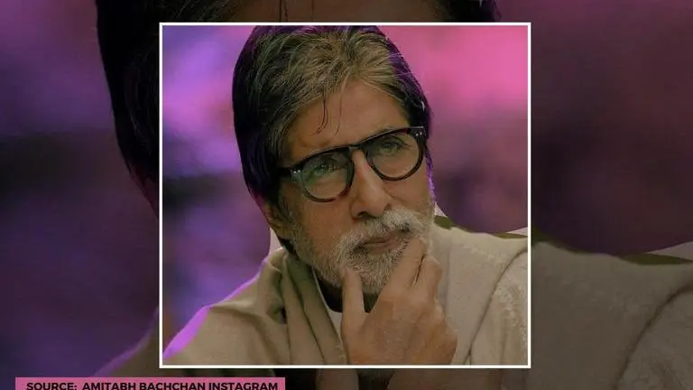 Amitabh Bachchan says 'work continues as it should' as he shares a BTS pic from 'KBC' sets Amitabh Bachchan