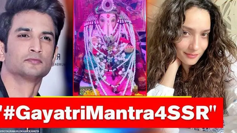 Ankita Lokhande prays for Sushant Singh Rajput as she welcomes Ganpati Bappa at home Ankita Lokhande prays for Sushant Singh Rajput as she welcomes Ganpati Bappa at home