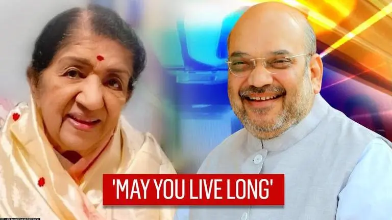 Lata Mangeshkar extends birthday wishes to Union HM Amit Shah, prays for his good health Lata Mangeshkar