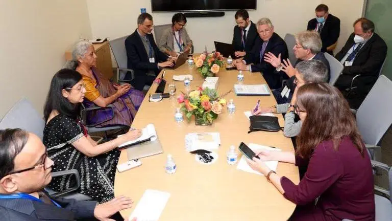 Nirmala Sitharaman meets EU commissioner of economy, discusses global economic situation Nirmala Sitharaman