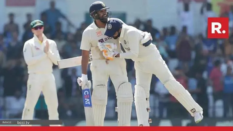 IND vs AUS: Ravindra Jadeja bows down to Rohit Sharma after skipper slams a century Ravindra Jadeja and Rohit Sharma