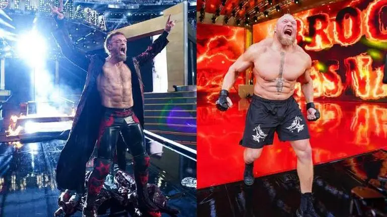 Edge vs Brock Lesnar in a WWE match? WWE Universe fears for Rated-R Superstar's career Edge vs Brock Lesnar, WWE