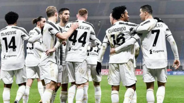 Ronaldo nets 2 as Juve beats Inter in cup semifinal 1st leg