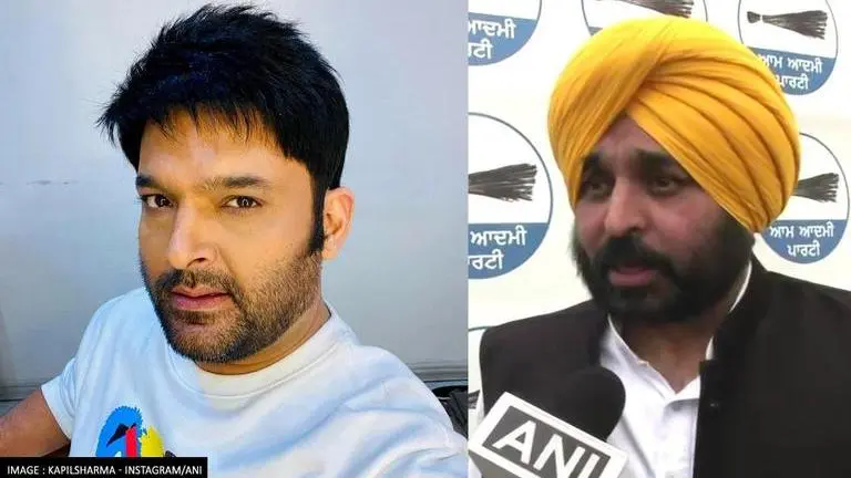 Punjab Elections 2022: Kapil Sharma congratulates AAP's Bhagwant Mann for his historic win Kapil Sharma, Bhagwant Mann