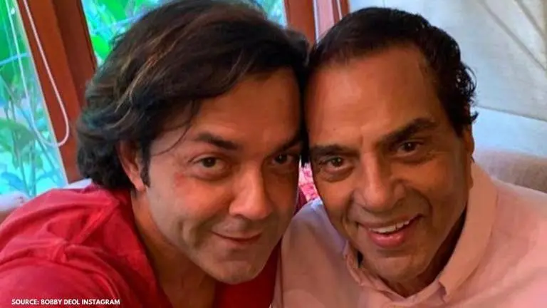 Dharmendra celebrates Bobby Deol's 25 years in B'wood with video presenting all his films Dharmendra and Bobby Deol