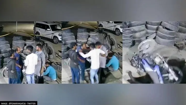 Rajasthan: 5 men fall into drain dramatically after slab under them collapses in Jaisalmer Rajasthan