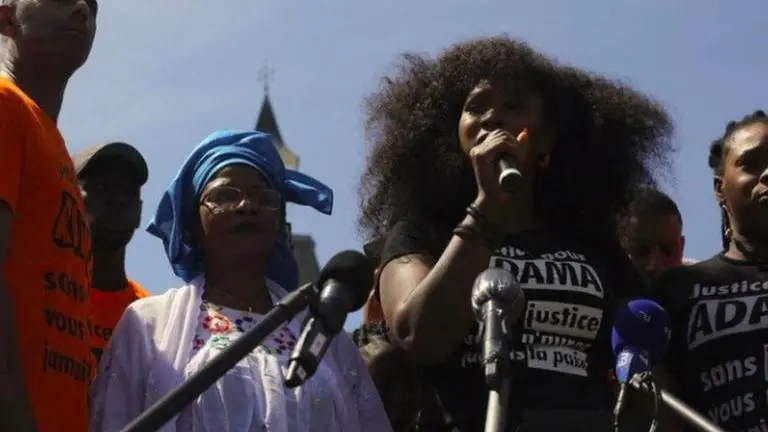 Protesters march for Adama Traore in French town