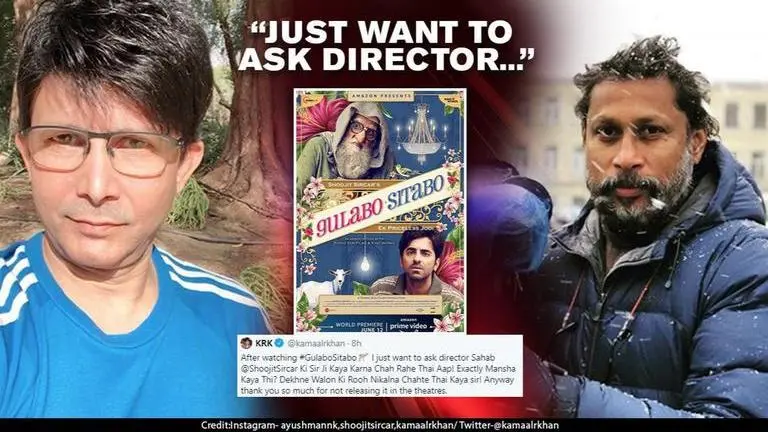 'Gulabo Sitabo': 'What were you trying to do,' KRK asks Shoojit Sircar, director replies 'Gulabo Sitabo': 'What were you trying to do,' KRK asks Shoojit Sircar, director replies