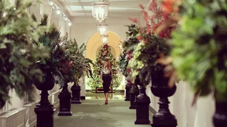 Melania Trump unveils White House Christmas decor on 'America the Beautiful' theme
