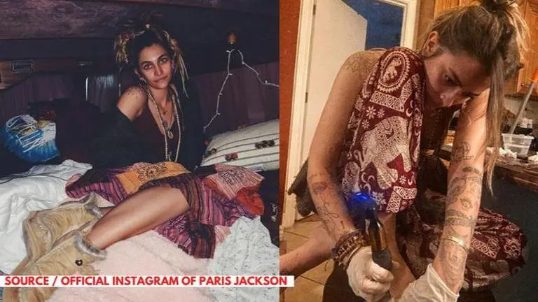 Paris Jackson gives herself a foot tattoo amid Coronavirus lockdown Paris Jackson