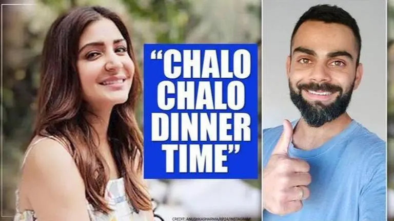 Anushka Sharma hilariously checks Virat Kohli's screentime, reminds him of dinner time Anushka