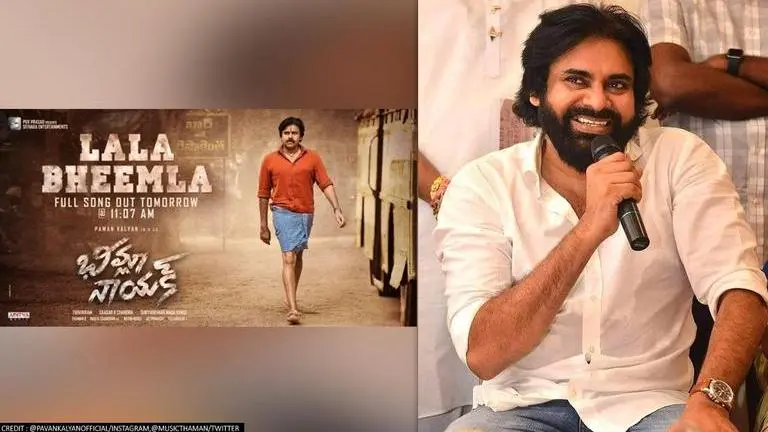 'Bheemla Nayak': 'Lala Bheemla' song starring Pawan Kalyan out now; excited fans react Bheemla Nayak, Lala Bheemla, Pawan Kalyan, S Thamas, Bheemla Nayak release date