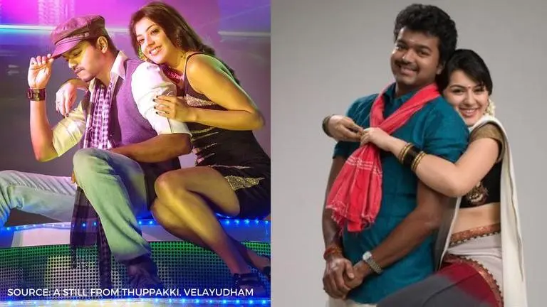 Thalapathy Vijay with Kajal Aggarwal or Hansika Motwani: Which on-screen pair is better? Thalapathy Vijay