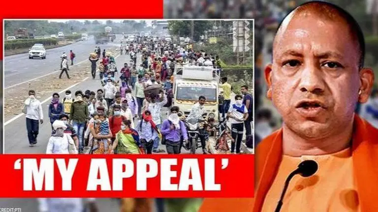 'Stay where you are, safe return will be ensured': CM Yogi to UP's migrants amid Covid Yogi Adityanath