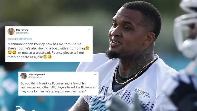Maurkice Pouncey slammed for going public with support for Donald Trump on Election Day Maurkice Pouncey