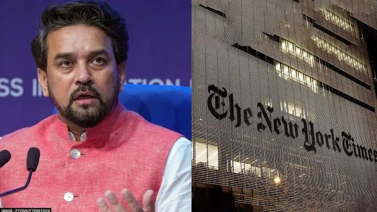 New Distort Times: Anurag Thakur slams NYT for 'fact-free' & fabricated anti-India stories Anurag Thakur