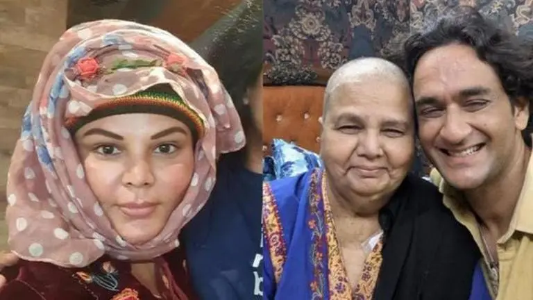 Rakhi Sawant's mother returns home after chemotherapy session; Vikas Gupta meets her rakhi sawant