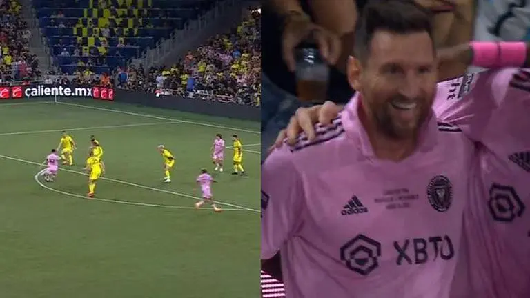 Lionel Messi scores an sensational goal against Nashville in the Leagues Cup final - WATCH