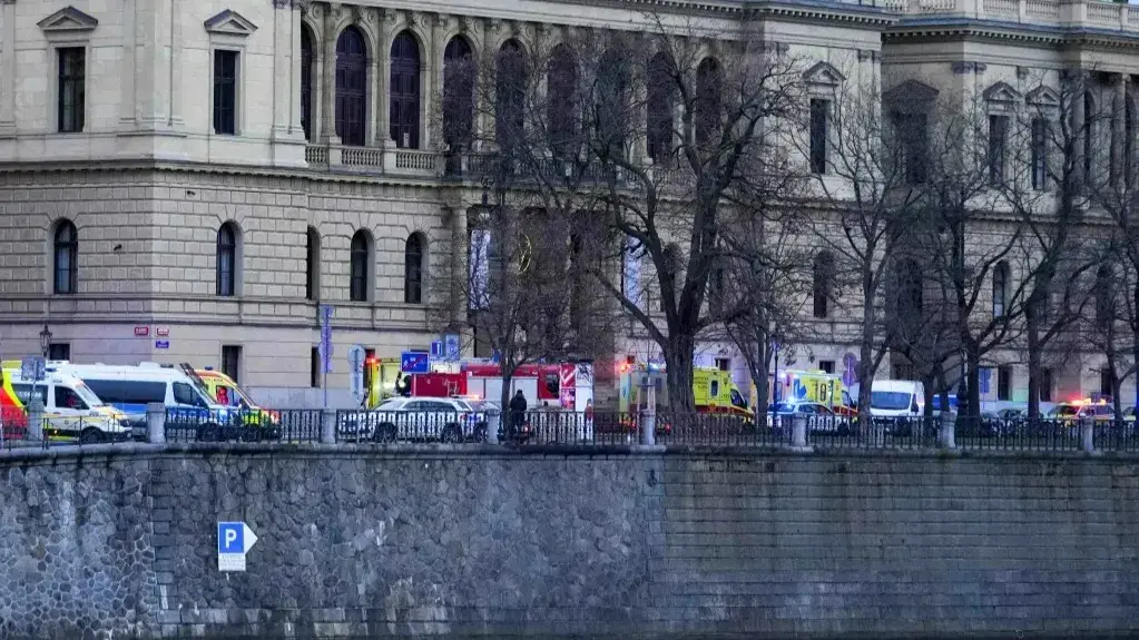 Prague university shooting: What to know about Czech Republic's gun laws Police officers secure area surrounding Charles University after a gunman killed 14 people in Prague